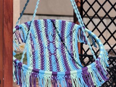 Handmade Macramé Hanging Chair