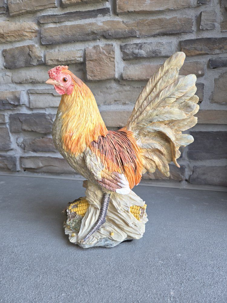 Decorative Rooster Figurine Chicken Statue Farmhouse Decor