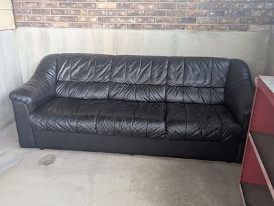 Leather Couch *read description*