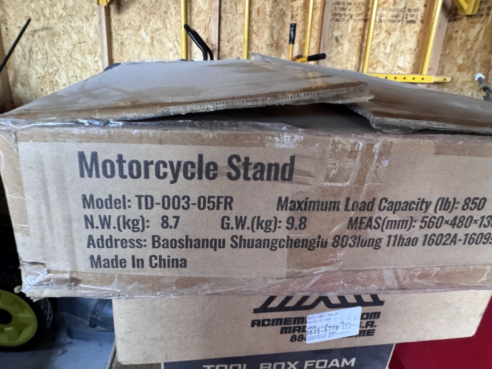 Vector motorcycle stand