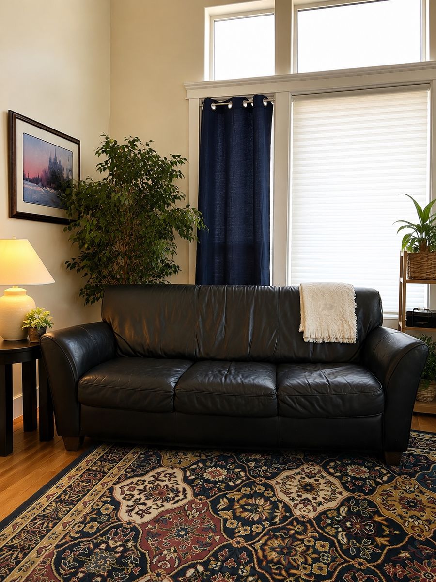 Natuzzi Italian Leather Sofa – Great Condition