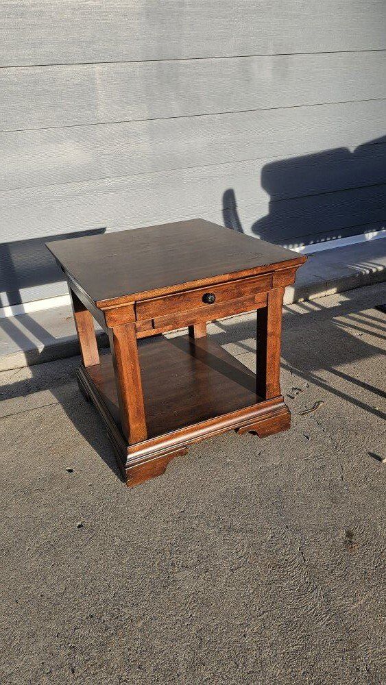Wood End Table