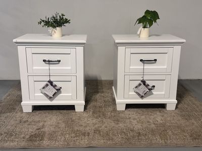 Costco Rose Nightstand Set w/ Power + USB