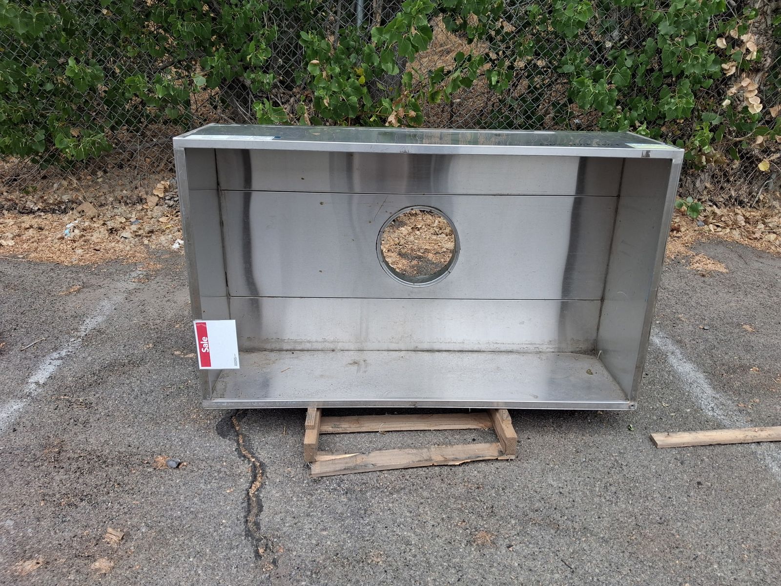 Stainless Steel Commercial Restaurant Range Hood 48" x 24" x 24" with Exhaust Opening