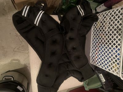 30Ib Black Weighted Vest for Fitness and Workout