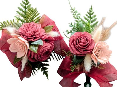 PROM Corsages, Bootineers, Sola wood flowers