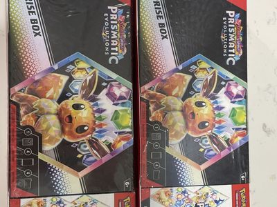 Pokemon TCG Scarlet & Violet Prismatic Evolutions Surprise Box & Booster Bundle (2 Sets)