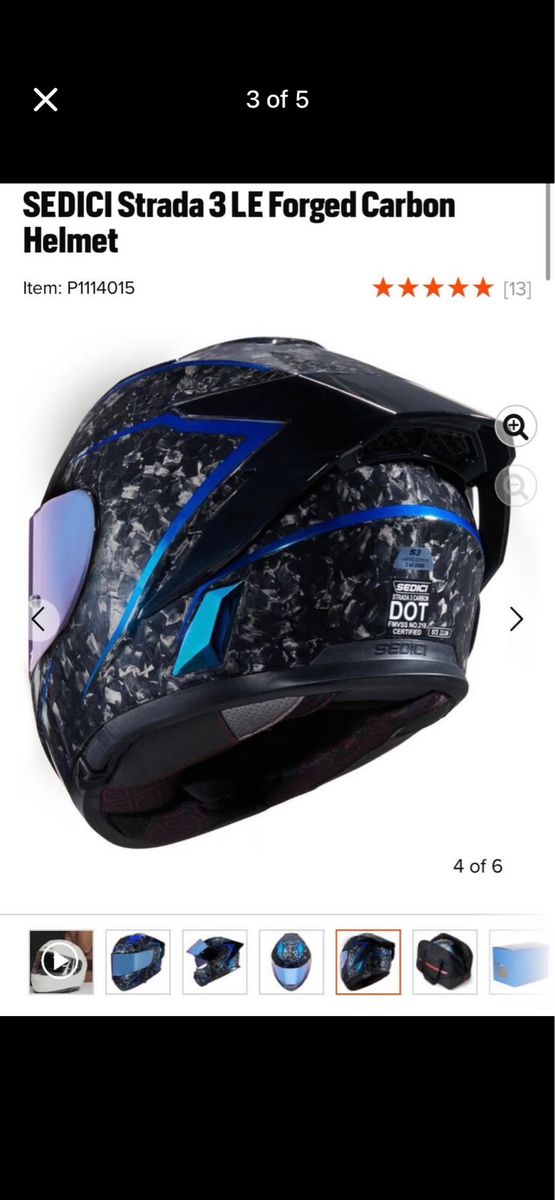 SEDICI Strada 3 LE Forged Carbon Helmet