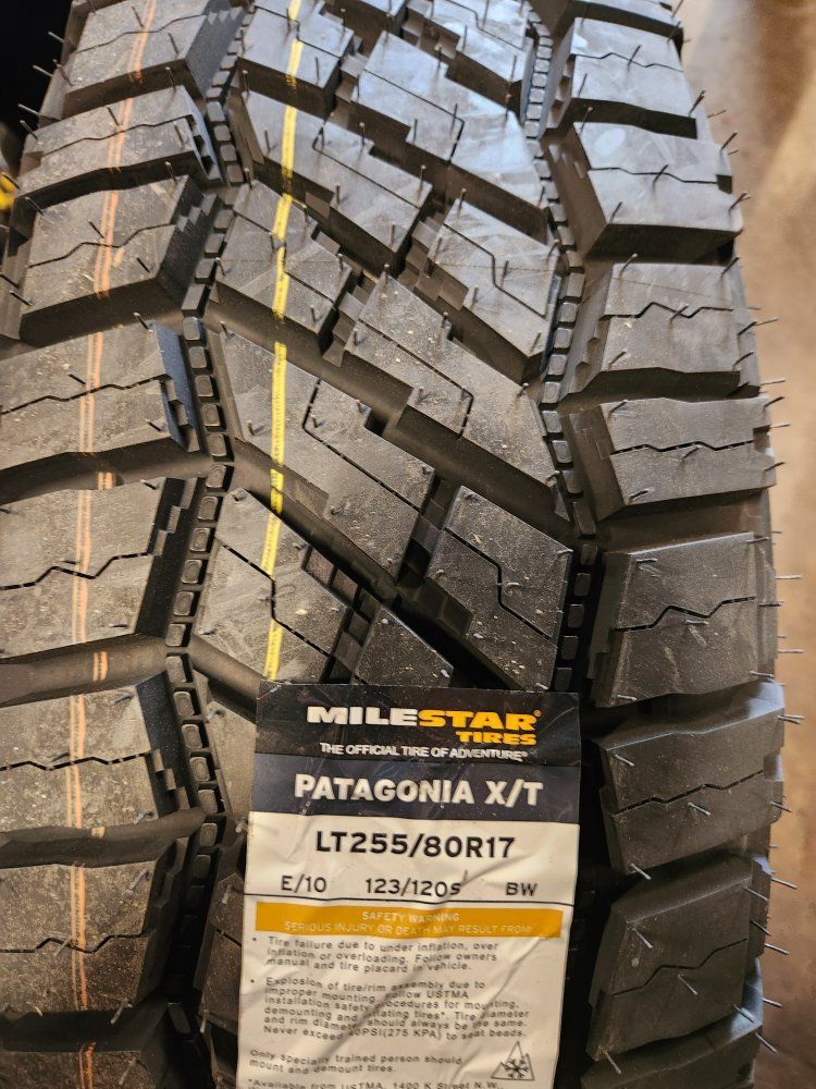 255/80r17 milestar Patagonia xt