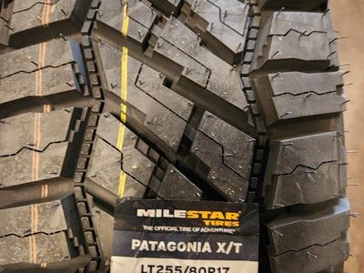 255/80r17 milestar Patagonia xt