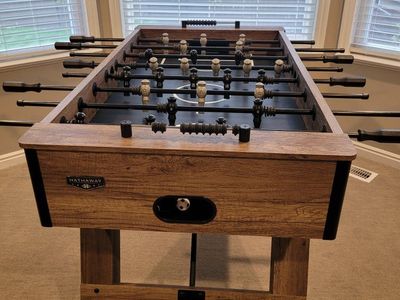 Hathaway Braxton 55-in Competition Foosball Table - Farmhouse Style, Tournament-Level Play, Adjustable Levelers