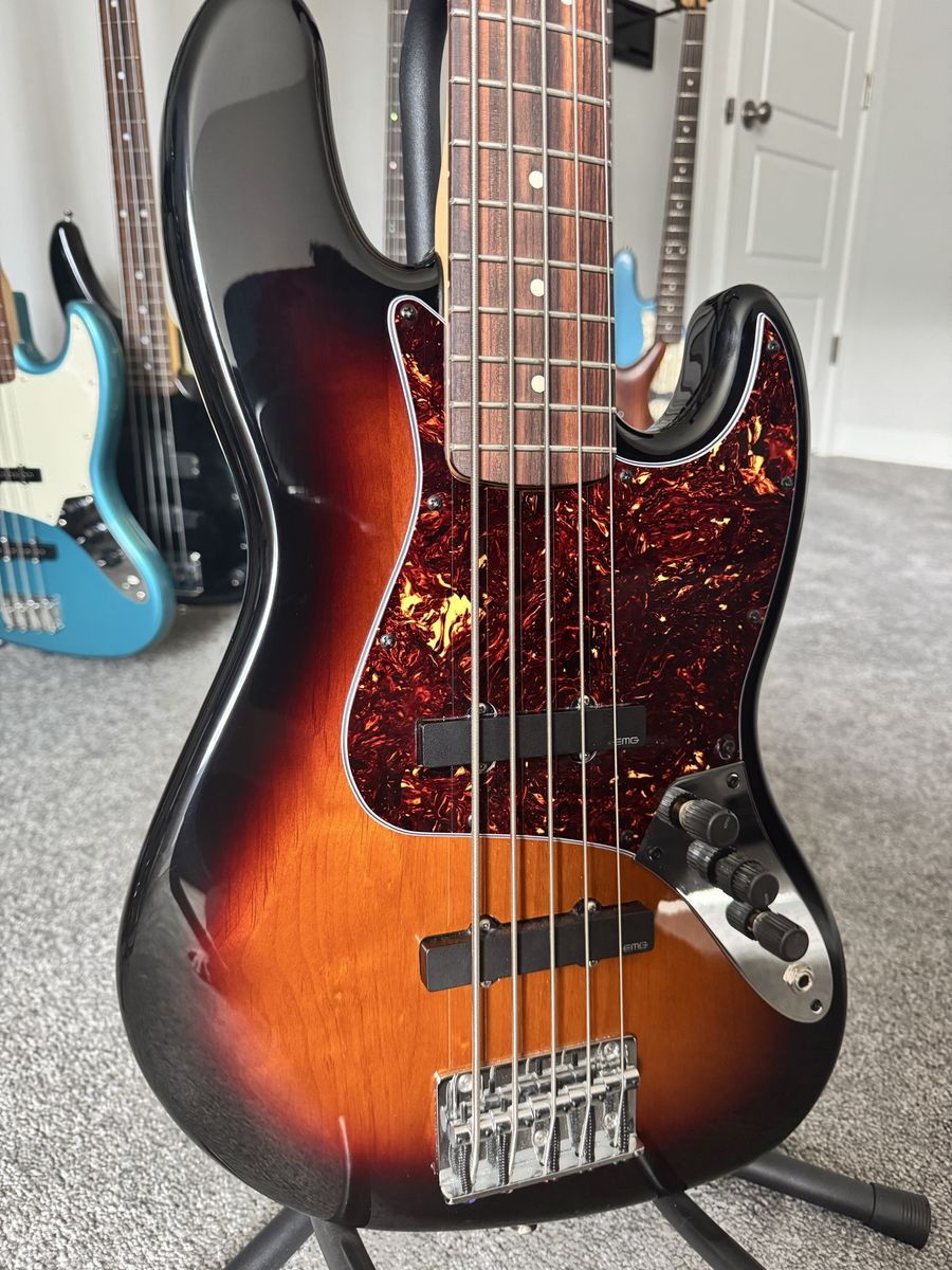 Fender Standard Jazz Bass V with EMG Pickups and Preamp