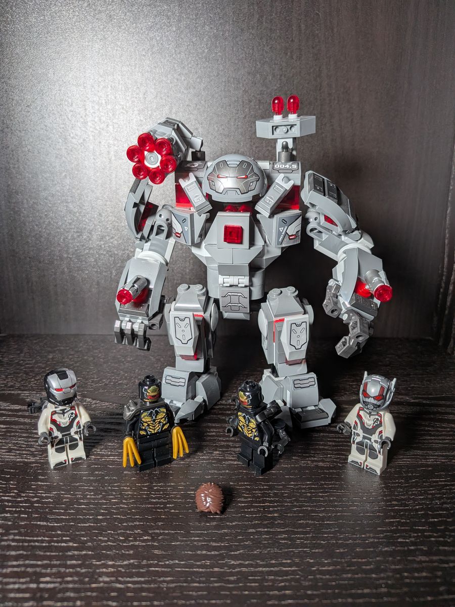 LEGO 76124 Marvel Avengers War Machine Buster Mech & 4 Minifigures - Complete Set