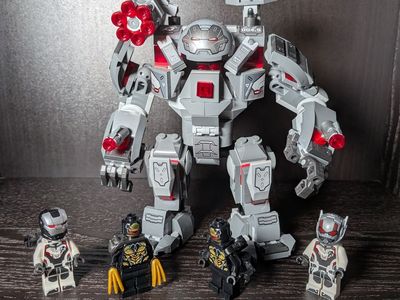 LEGO 76124 Marvel Avengers War Machine Buster Mech & 4 Minifigures - Complete Set