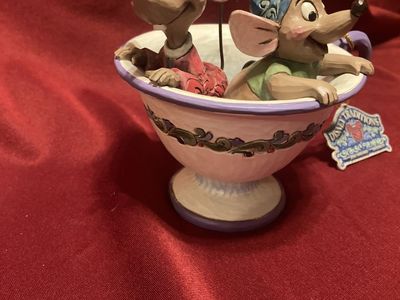 Disney Showcase Collection Jaq & Gus Tea for Two New With Box By Jim Shore