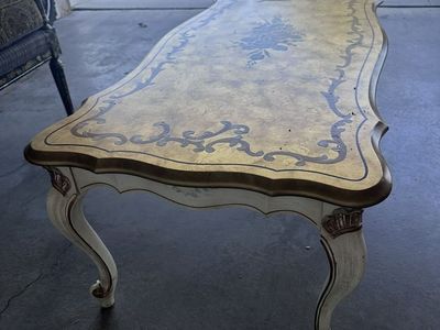 French provincial style hand painted center tables