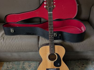 Epiphone acoustic guitar with hard case
