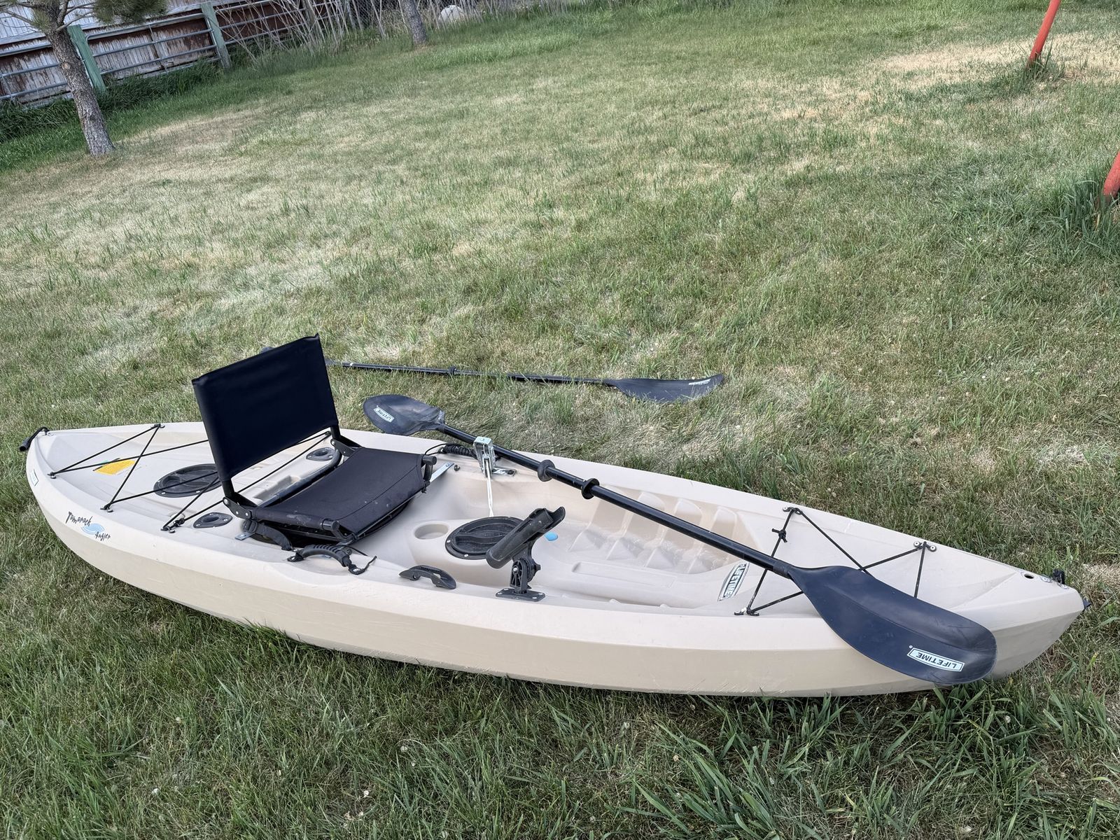 Lifetime Tamarack Angler Kayak with Custom Seat