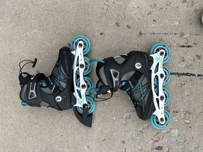 K2 Kinetic 80 Pro Inline Skates - Teal & Black Size 6.5 Women