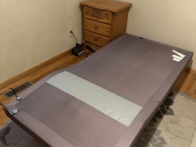 Purple Adjustable Twin Bed Frame