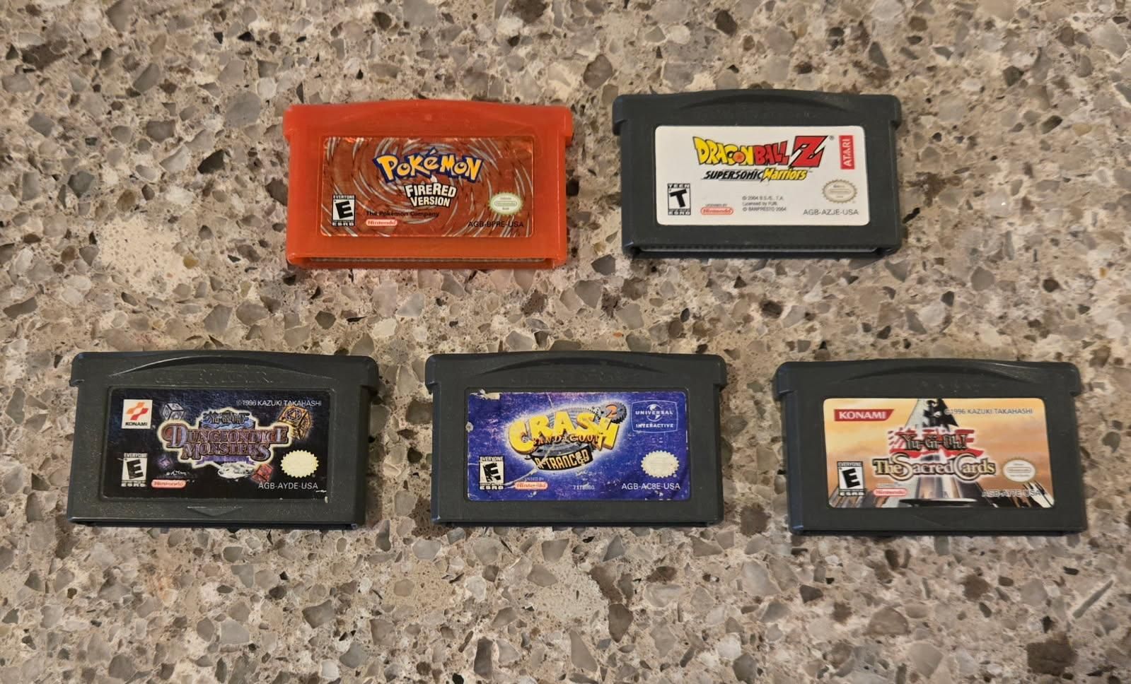 Nintendo Gameboy advance game bundle including PokeMon FireRed! Trades considered!