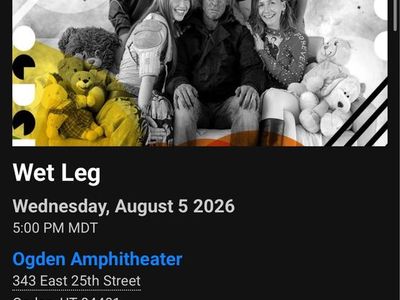 Wet Leg Concert Tickets - Ogden Amphitheater - Aug 5 2026