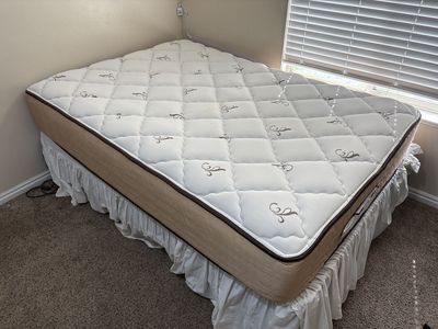 Nice Full-Size Mattress, Box & Frame
