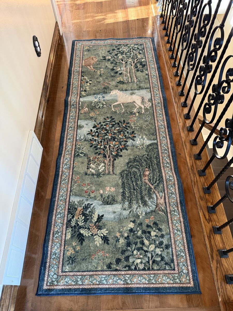 Long Ruggable brand runner rug  83 1/2 L by 31” W