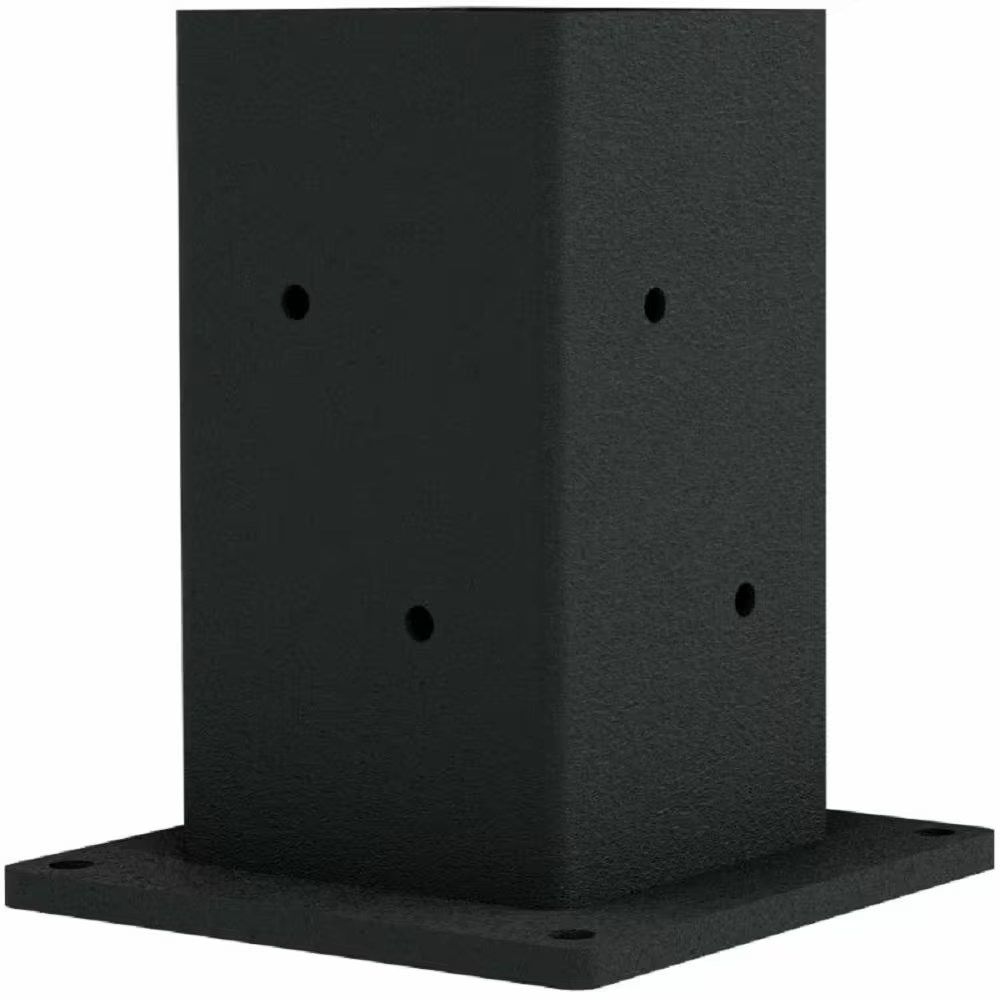 2-PACK LINX 4 in. UniFit Black Post Base & Bracket 4x4