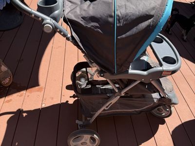 Graco Modes Element Travel System Stroller, Black/Blue, Adjustable Handle, Cupholders