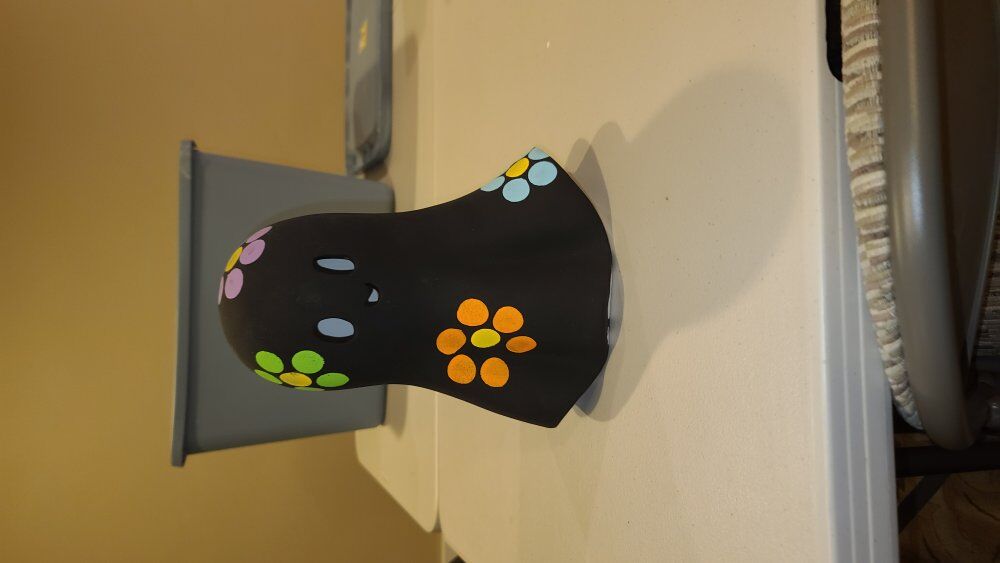 light up ceramic hippie ghost