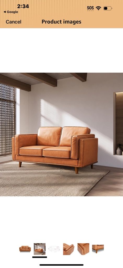 Valencia Artisan Full Leather Love Seat
