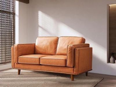 Valencia Artisan Full Leather Love Seat