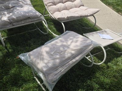 Rocking Chair Modern Glider Rocker Sofa Chair Armchair with Ottoman Footstool,Upholstered Relax Lounge Chair with Thick Cushion