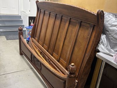 Beautiful Large Solid Wood Bed Frame