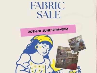 Fabric Sale $1.00 a yard for the fabric.