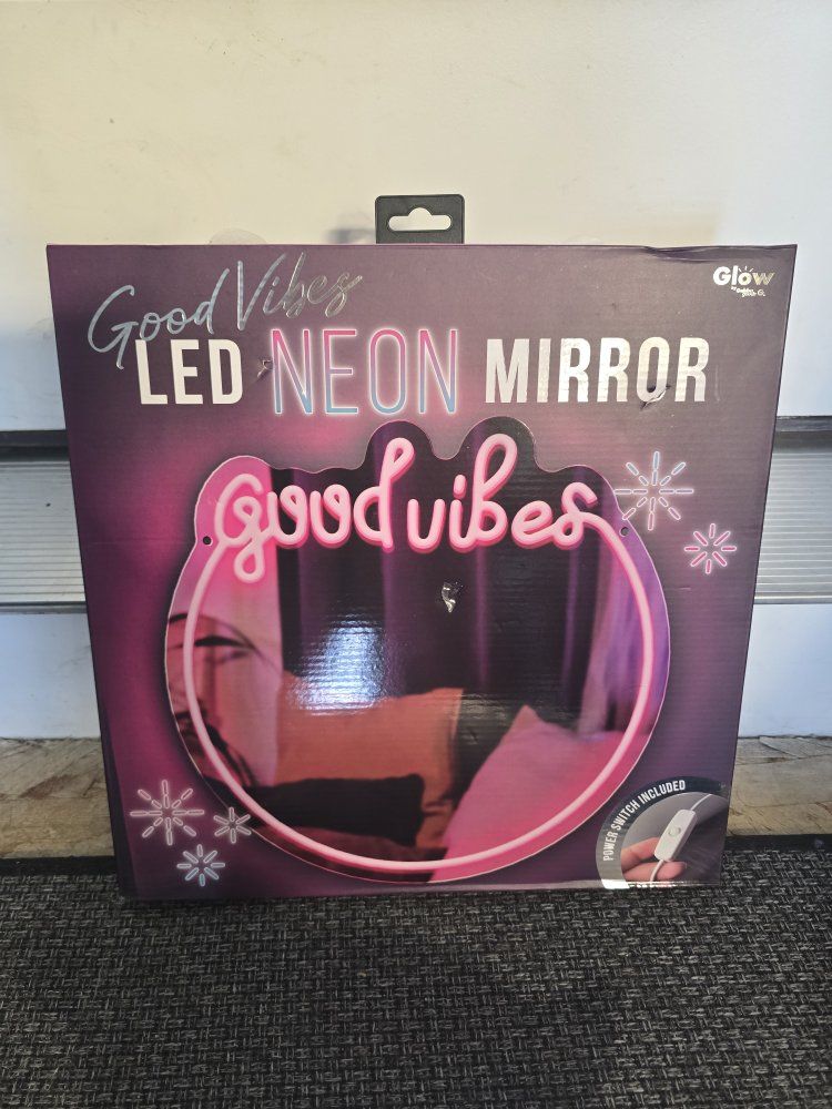 Good Vibes LED Neon Mirror