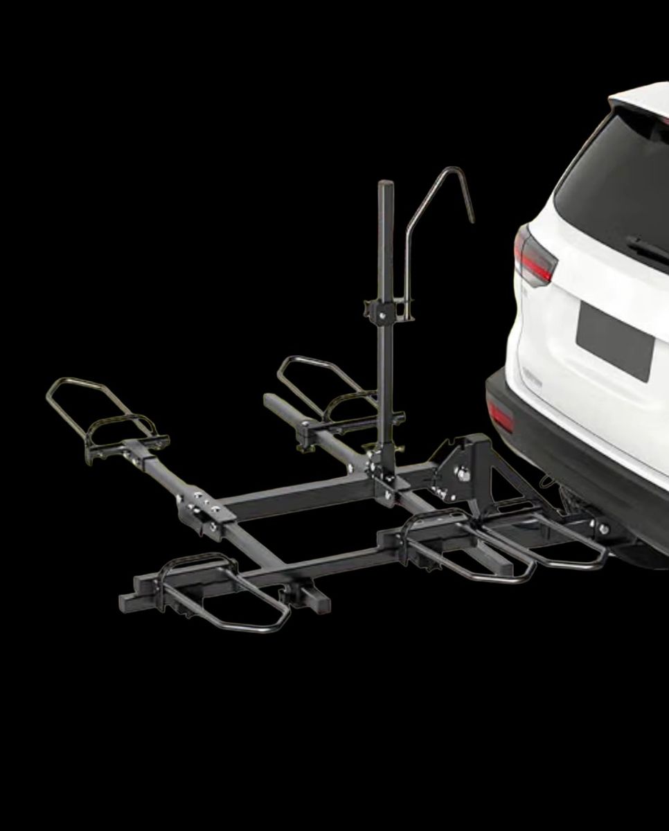 Heavy-Duty Hitch Mount Bike & Tricycle Rack - Fits Up to 2 Bikes or 1 Tricycle + 1 Bike