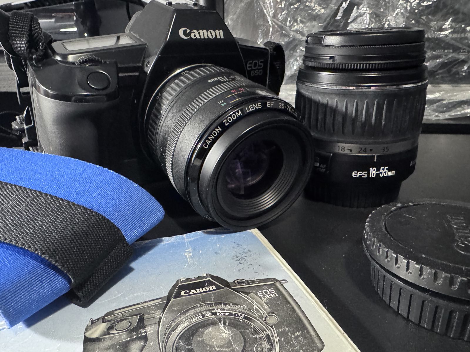 Vintage Canon EOS 650 SLR Film Camera