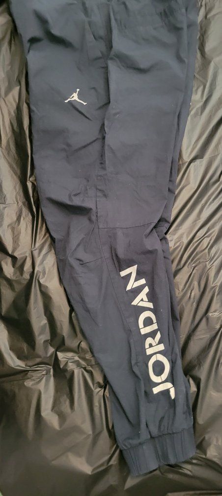 Jordan Track Pants, Men's Size 36 - Navy Blue with White Logo