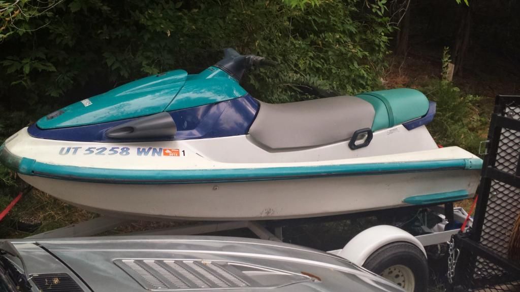 Yamaha Personal Watercraft (PWC) - Teal/Blue/White Jet Ski