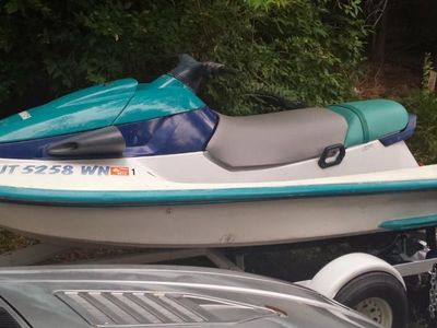 Yamaha Personal Watercraft (PWC) - Teal/Blue/White Jet Ski