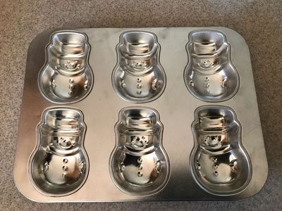 Cupcake Pans, Snowmen or Ghosts Forms, Use also to Make Rice Krispie Treats $10 each
