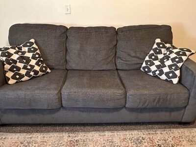 Like NewComfy Grey Couch- Will Deliver