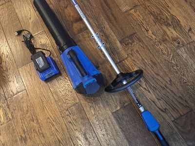 Kobalt 24V Cordless Battery String Trimmer & Leaf Blower + 4 AH Battery +Charger