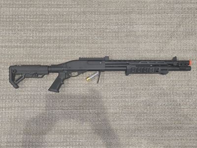 EMG x Strike Industries Tactical M870 CO2 Powered Pump Action Shotgun
