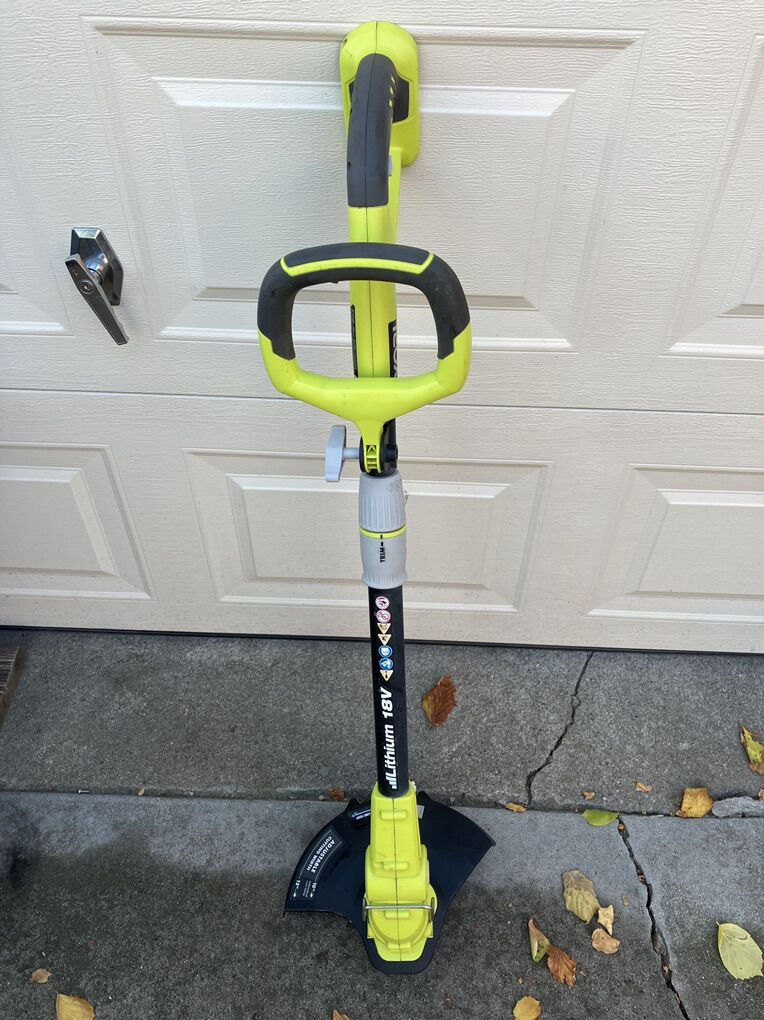 Ex Cond Ryobi P2006 18v String Trimmer 12 In