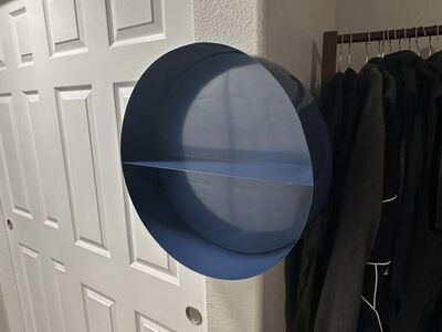 Blue Metal Wall Shelf