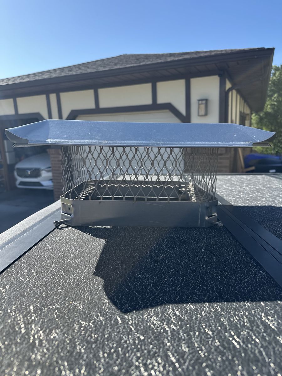 Chimney Cap Galvanized Steel Mesh - Protects Flue from Debris & Animals