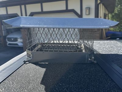 Chimney Cap Galvanized Steel Mesh - Protects Flue from Debris & Animals